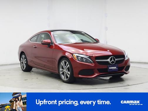 Burgundy 2017 Mercedes-Benz C-Class