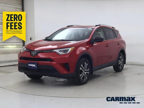 Red 2017 Toyota RAV4 LE