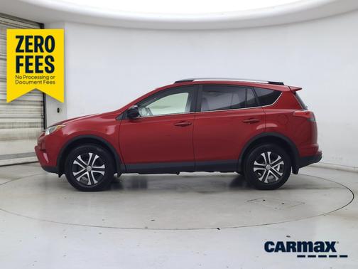 Red 2017 Toyota RAV4 LE