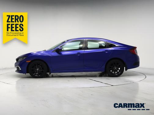 Blue 2021 Honda Civic LX