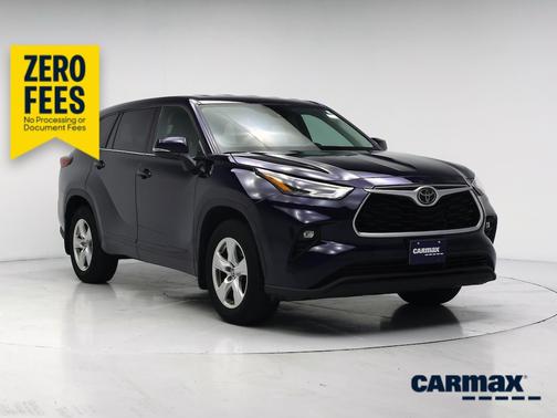 Blue 2022 Toyota Highlander LE