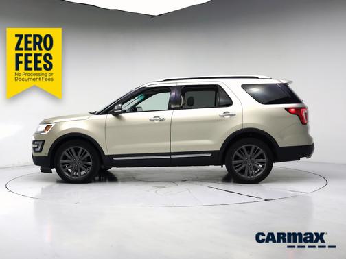 Tan 2017 Ford Explorer Platinum