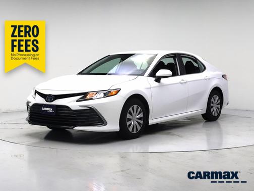 White 2023 Toyota Camry Hybrid LE