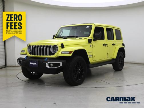 Yellow 2024 Jeep Wrangler 4xe Sahara