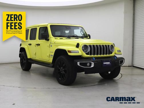 Yellow 2024 Jeep Wrangler 4xe Sahara
