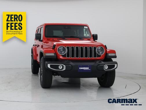 Red 2025 Jeep Wrangler Sahara