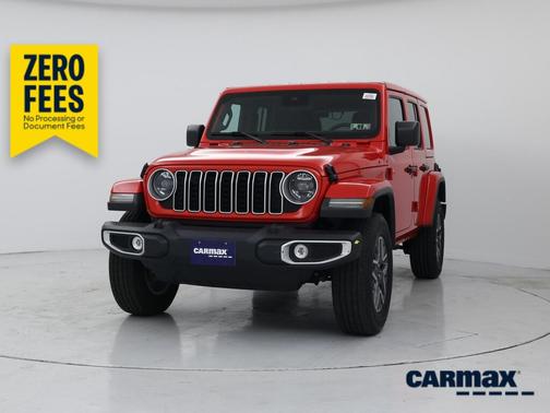 Red 2025 Jeep Wrangler Sahara
