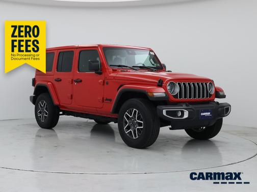 Red 2025 Jeep Wrangler Sahara