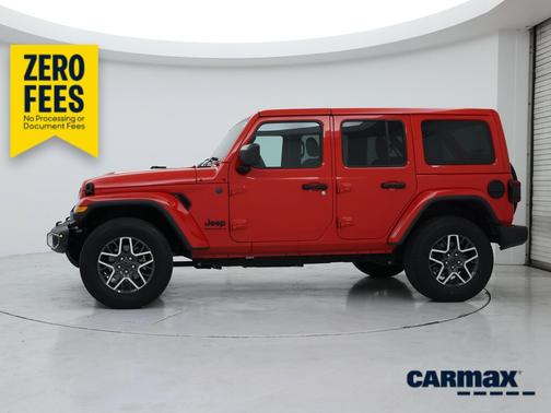 Red 2025 Jeep Wrangler Sahara