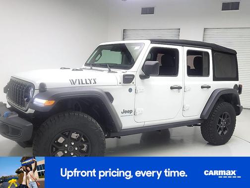 White 2024 Jeep Wrangler 4xe Willy's