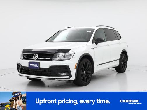 White 2021 Volkswagen Tiguan SE R-Line Black
