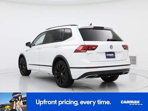 White 2021 Volkswagen Tiguan SE R-Line Black