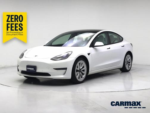 White 2021 Tesla Model 3 Long Range