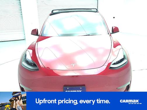 Red 2023 Tesla Model Y Long Range