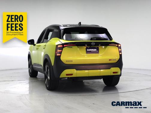 Yellow 2025 Nissan Kicks SR