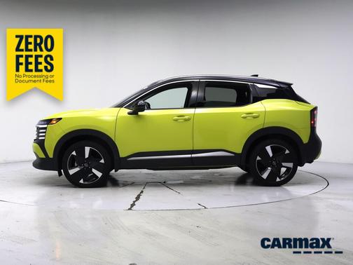 Yellow 2025 Nissan Kicks SR