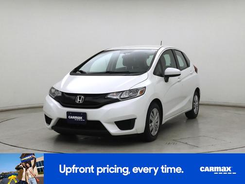 White 2015 Honda Fit LX