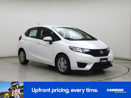 White 2015 Honda Fit LX