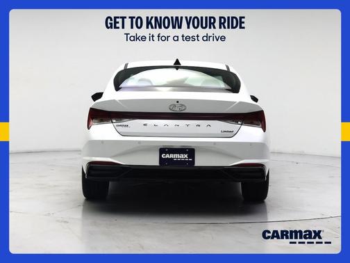 White 2021 Hyundai ELANTRA Limited
