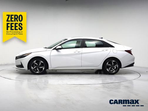 White 2021 Hyundai ELANTRA Limited