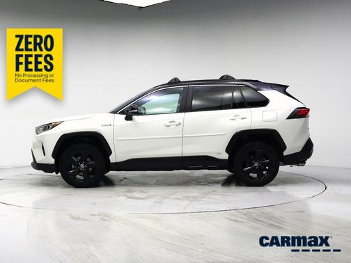 White 2021 Toyota RAV4 Hybrid XSE