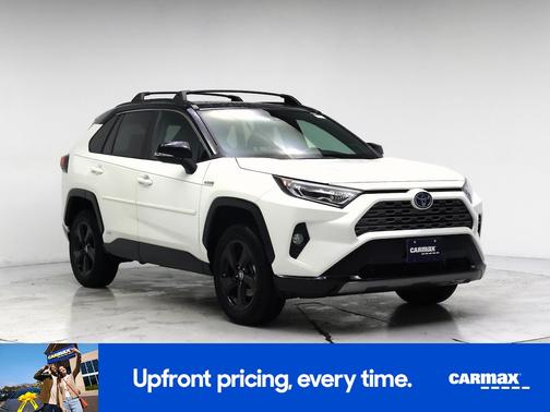 White 2021 Toyota RAV4 Hybrid XSE