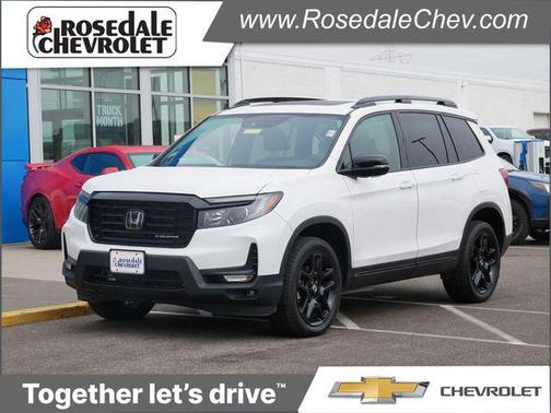 Platinum White Pearl 2024 Honda Passport AWD Black
