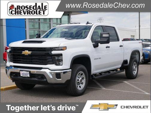 Summit White 2026 Chevrolet Silverado 2500 Crew Cab, Standard Bed, WT, 4WD