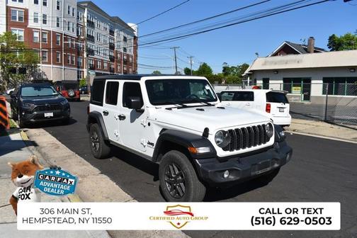 Bright White Clearcoat 2025 Jeep Wrangler Sport S