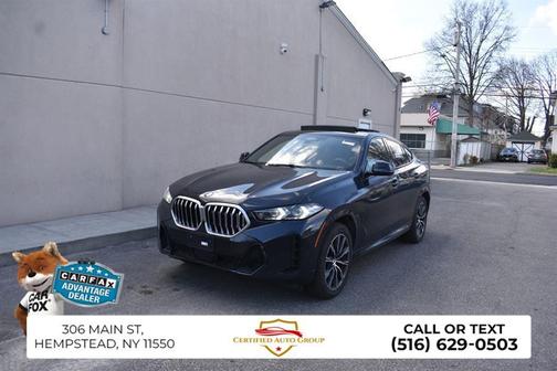 Carbon Black Metallic 2025 BMW X6 xDrive40i
