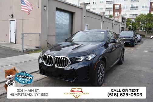 Carbon Black Metallic 2025 BMW X6 xDrive40i