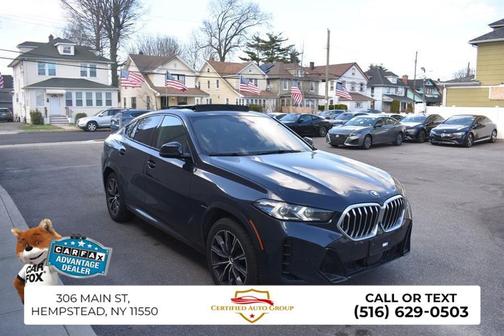 Black Sapphire Metallic 2025 BMW X6 xDrive40i