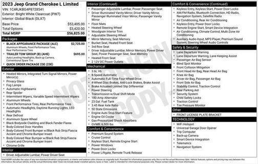 2023 Jeep Grand Cherokee L Limited 4x4