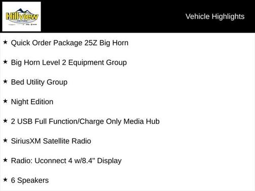 2020 RAM 1500 Big Horn Crew Cab 4x4 57' Box