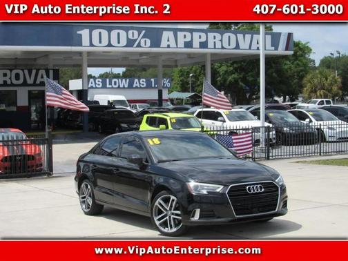 Black 2018 Audi A3 2.0T Tech Premium