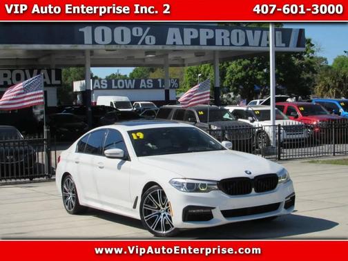 Alpine White 2019 BMW 540 540i Sedan