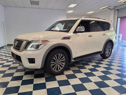 White 2018 Nissan Armada Platinum