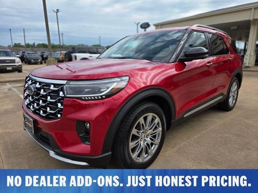 Red 2026 Ford Explorer Platinum