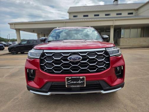 Red 2026 Ford Explorer Platinum