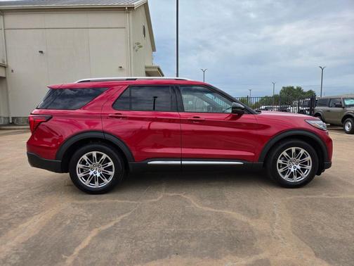 Red 2026 Ford Explorer Platinum