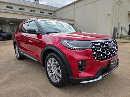 Red 2026 Ford Explorer Platinum