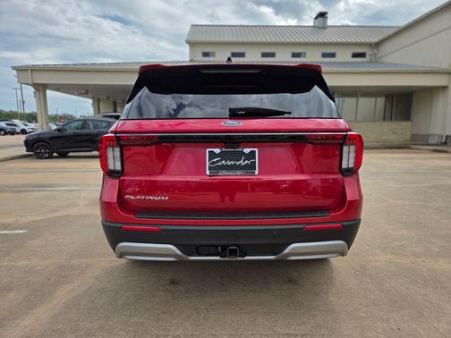 Red 2026 Ford Explorer Platinum