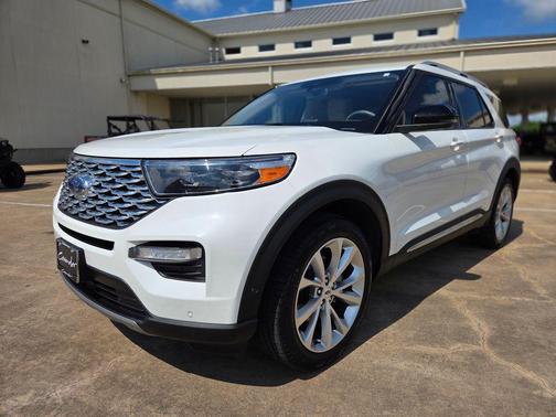 STAR WHITE MET TRI-COAT 2023 Ford Explorer Platinum