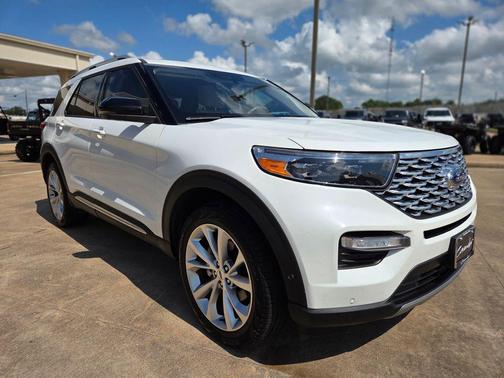 STAR WHITE MET TRI-COAT 2023 Ford Explorer Platinum