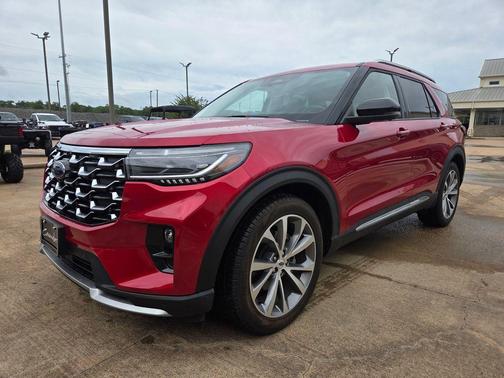 Rapid Red Metallic Tinted Clearcoat 2025 Ford Explorer Platinum