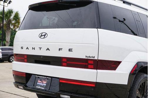 Serenity White 2026 Hyundai SANTA FE HEV Calligraphy