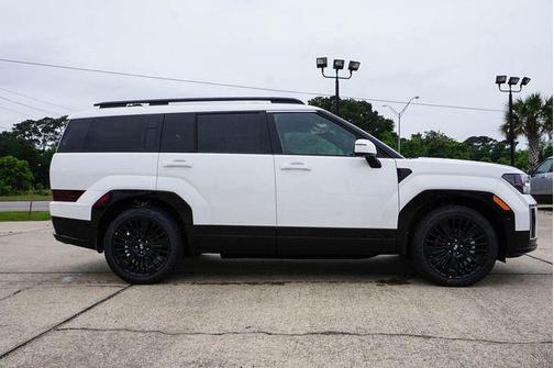 Serenity White 2026 Hyundai SANTA FE HEV Calligraphy