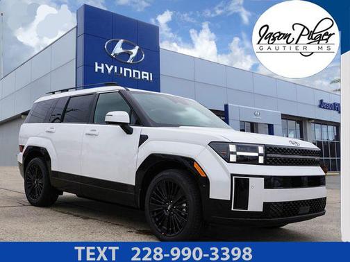 Serenity White 2026 Hyundai SANTA FE HEV Calligraphy