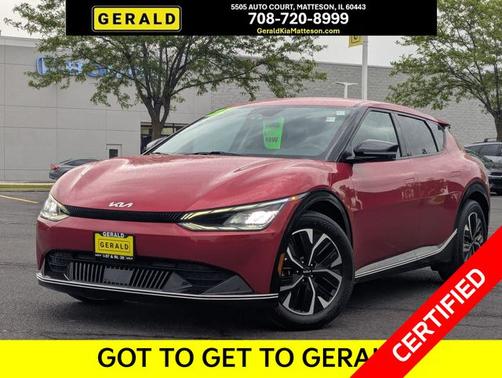 Red 2022 Kia EV6 Wind