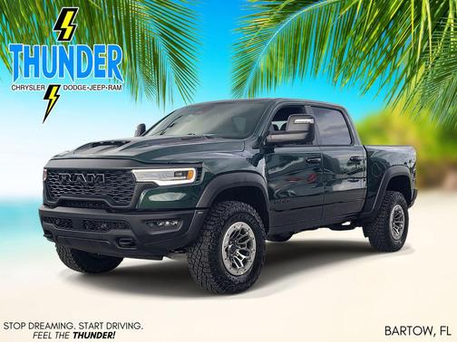 Serrano Green Metallic 2026 RAM 1500 RHO Crew Cab 4x4 5'7' Box